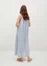 Mango - Medium Blue Flowy Printed Dress, Women Mango - Medium Blue Flowy Printed Dress, Women