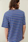 Urban Outfitters - Blue iets frans... Skinny Stripe T-Shirt, Men Urban Outfitters - Blue iets frans... Skinny Stripe T-Shirt, Men