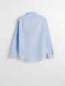 Reserved - Blue Structured Cotton Shirt, Men Reserved - Blue Structured Cotton Shirt, Men