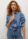 Mango - Open Blue Decorative Rips Relaxed Jeans, Women Mango - Open Blue Decorative Rips Relaxed Jeans, Women