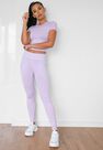 Missguided - Lilac Seamless Missguided Highwaisted Gym Leggings Missguided - Lilac Seamless Missguided Highwaisted Gym Leggings