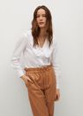 Mango - natural white Babydoll collar cotton shirt Mango - natural white Babydoll collar cotton shirt