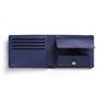 CARRE ROYAL - Carre Royal Portefeuille Porte-Carte Avec Monnaie Leather Wallet Blue CARRE ROYAL - Carre Royal Portefeuille Porte-Carte Avec Monnaie Leather Wallet Blue