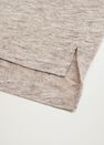 Mango - lt pastel grey 100% linen t-shirt Mango - lt pastel grey 100% linen t-shirt