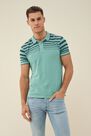 Salsa Jeans - Blue Regular fit polo shirt with stamp on shoulder Salsa Jeans - Blue Regular fit polo shirt with stamp on shoulder
