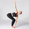 DOMYOS - Dynamic yoga leggings - black DOMYOS - Dynamic yoga leggings - black