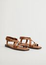 Mango - medium brown Leather straps sandals Mango - medium brown Leather straps sandals
