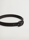 Mango - black Braided buckle belt, Women Mango - black Braided buckle belt, Women