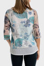 Punt Roma - Printed loose fitting mesh blouse Punt Roma - Printed loose fitting mesh blouse
