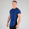 DOMYOS - Medium Weight Training Chest Day T-Shirt, Midnight Indigo DOMYOS - Medium Weight Training Chest Day T-Shirt, Midnight Indigo