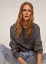 Mango - Dark Grey Flecked Sweatshirt Mango - Dark Grey Flecked Sweatshirt