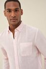 Salsa Jeans - Pink Slim fit linen shirt Salsa Jeans - Pink Slim fit linen shirt