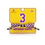 RASTACLAT - Rastaclat Anthony Davis Men's Bracelet Purple/Yellow RASTACLAT - Rastaclat Anthony Davis Men's Bracelet Purple/Yellow