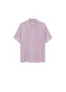 Mango - lt-pastel purple 100% linen polo shirt Mango - lt-pastel purple 100% linen polo shirt
