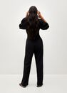 Mango - black Textured long jumpsuit Mango - black Textured long jumpsuit