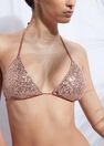 Calzedonia - SHINY BEIGE SEQUINS Slide Triangle Bikini Top Cannes Calzedonia - SHINY BEIGE SEQUINS Slide Triangle Bikini Top Cannes
