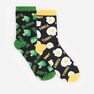 Reserved - Patterned socks 2 pack - Black Reserved - Patterned socks 2 pack - Black