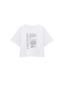 Mango - white Printed cotton-blend T-shirt, Women Mango - white Printed cotton-blend T-shirt, Women