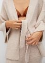 Mango - light beige Knitted cardigan with belt Mango - light beige Knitted cardigan with belt