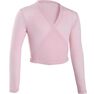 DOMYOS - 14-15 Years Girls' Ballet Wrap-Over Top, Candyfloss DOMYOS - 14-15 Years Girls' Ballet Wrap-Over Top, Candyfloss