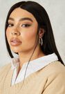 Missguided - Gold Look Thin Hoop Earrings 3 Pack Missguided - Gold Look Thin Hoop Earrings 3 Pack