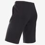 DOMYOS - 7-8Y Boys' Breathable Cotton Gym Shorts 500, Black DOMYOS - 7-8Y Boys' Breathable Cotton Gym Shorts 500, Black