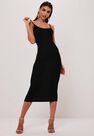 Missguided - Black Basic Cami Bodycon Midi Dress Missguided - Black Basic Cami Bodycon Midi Dress