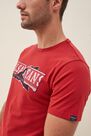 Salsa Jeans - Red Textured t-shirt with logo print Salsa Jeans - Red Textured t-shirt with logo print