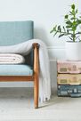 Urban Outfitters - Grey Cosy Light Grey Throw Blanket Urban Outfitters - Grey Cosy Light Grey Throw Blanket