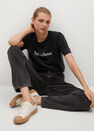 Mango - charcoal Message organic cotton t-shirt Mango - charcoal Message organic cotton t-shirt