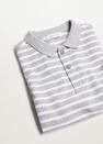 Mango - medium grey Organic cotton printed polo shirt Mango - medium grey Organic cotton printed polo shirt