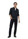 Mango - navy Regular fit check cotton shirt Mango - navy Regular fit check cotton shirt
