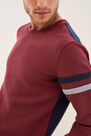 Salsa Jeans - Red Regular Fit Jumpper With Texture Salsa Jeans - Red Regular Fit Jumpper With Texture
