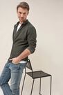 Salsa Jeans - Gray Slim fit shirt with microprint Salsa Jeans - Gray Slim fit shirt with microprint