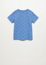Mango - Medium Blue Boats Printed Cotton T-Shirt, Kids Boy Mango - Medium Blue Boats Printed Cotton T-Shirt, Kids Boy