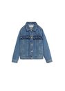 Mango - open blue Ruffled denim jacket Mango - open blue Ruffled denim jacket