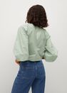 Mango - green Cotton blouse with ruched detail Mango - green Cotton blouse with ruched detail