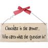 SOMETHING DIFFERENT - Something Different Chocolate Is the Answer Hanging Sign SOMETHING DIFFERENT - Something Different Chocolate Is the Answer Hanging Sign