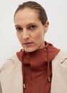 Mango - rust - copper Hooded knit sweatshirt Mango - rust - copper Hooded knit sweatshirt