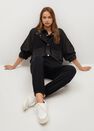 Mango - Black Elastic Waist Trousers, Women Mango - Black Elastic Waist Trousers, Women