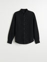 Reserved - Black Structured Cotton Shirt, Men Reserved - Black Structured Cotton Shirt, Men