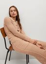 Mango - lt pastel brown Cotton crochet cardigan Mango - lt pastel brown Cotton crochet cardigan