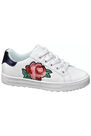 Graceland - White Sneakers | Flower Print Detail, Kids Girl Graceland - White Sneakers | Flower Print Detail, Kids Girl