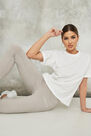 Missguided - Light Grey Missguided Deep Waistband Leggings Missguided - Light Grey Missguided Deep Waistband Leggings