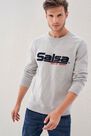 Salsa Jeans - Grey Regular Fit Sweatshirt With Branding Salsa Salsa Jeans - Grey Regular Fit Sweatshirt With Branding Salsa