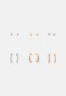 Missguided - Gold Gold Look Stud And Hoop Earrings 6 Pack Missguided - Gold Gold Look Stud And Hoop Earrings 6 Pack