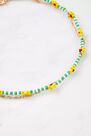 Urban Outfitters - Gold Floral Bead And Chain Multilayer Necklace, Women Urban Outfitters - Gold Floral Bead And Chain Multilayer Necklace, Women