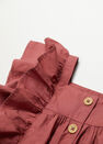Mango - medium orange Ruffled cotton blouse Mango - medium orange Ruffled cotton blouse