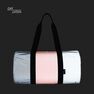 HERSCHEL SUPPLY CO. - Herschel T/C Reflective Day/Night Duffle Duffle Bag Reflective Black/Hot Coral/Pine Bark HERSCHEL SUPPLY CO. - Herschel T/C Reflective Day/Night Duffle Duffle Bag Reflective Black/Hot Coral/Pine Bark