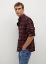 Mango - dark red Regular fit checked flannel shirt Mango - dark red Regular fit checked flannel shirt